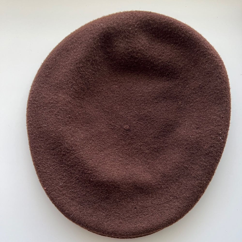 Vintage Kangol choclate brown wool flat cap